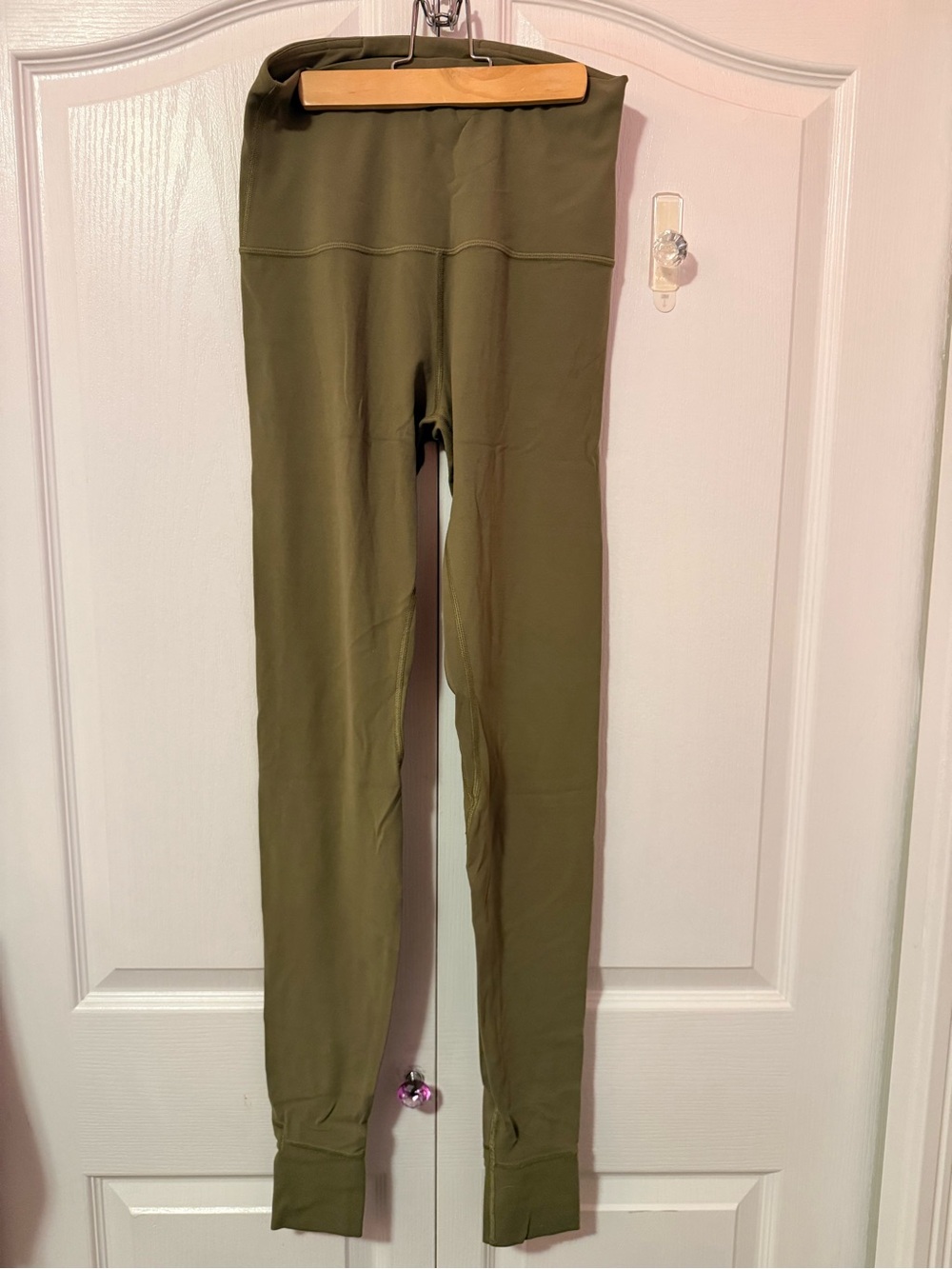 Lululemon bronze green super high rise stirrup pant size 8 - Picture 3 of 5
